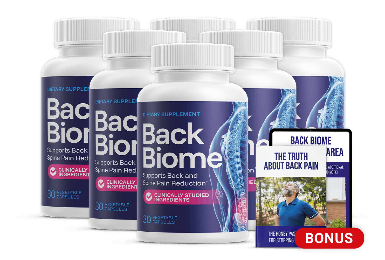 BackBiome 6 bottle
